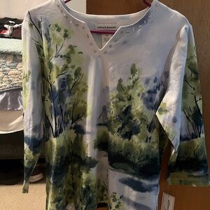 Alfred Dunner Pastel Floral Blouse